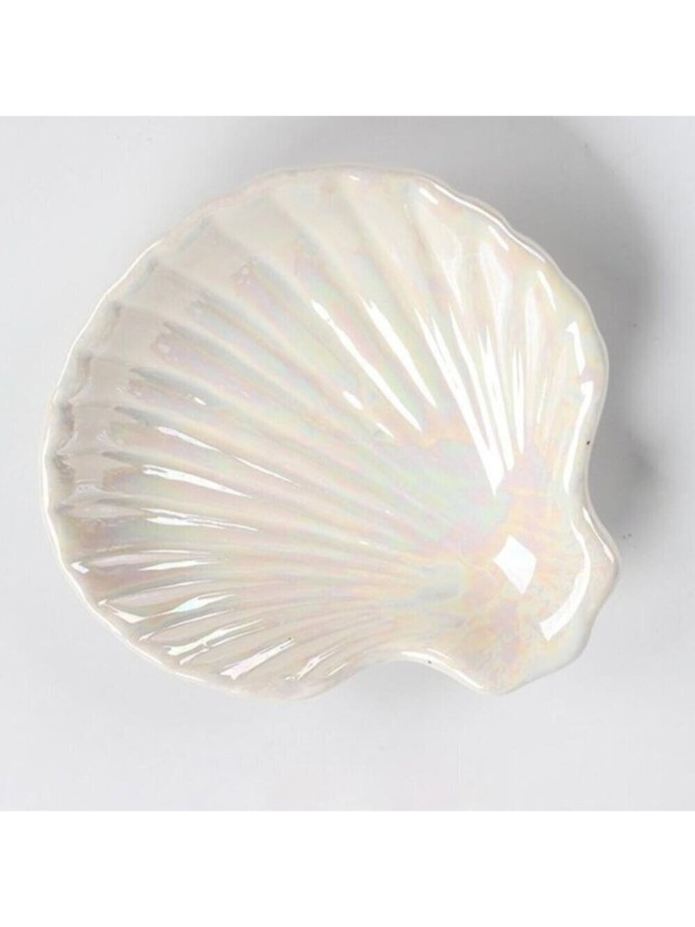 Ceramic Shell Jewelry Dish Organizer Ring Tray for Earrings Necklaces Keys